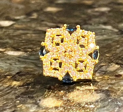 Papaya Flower Stud Earrings – IXXIA Jewelry - Main Image