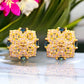 Papaya Flower Stud Earrings