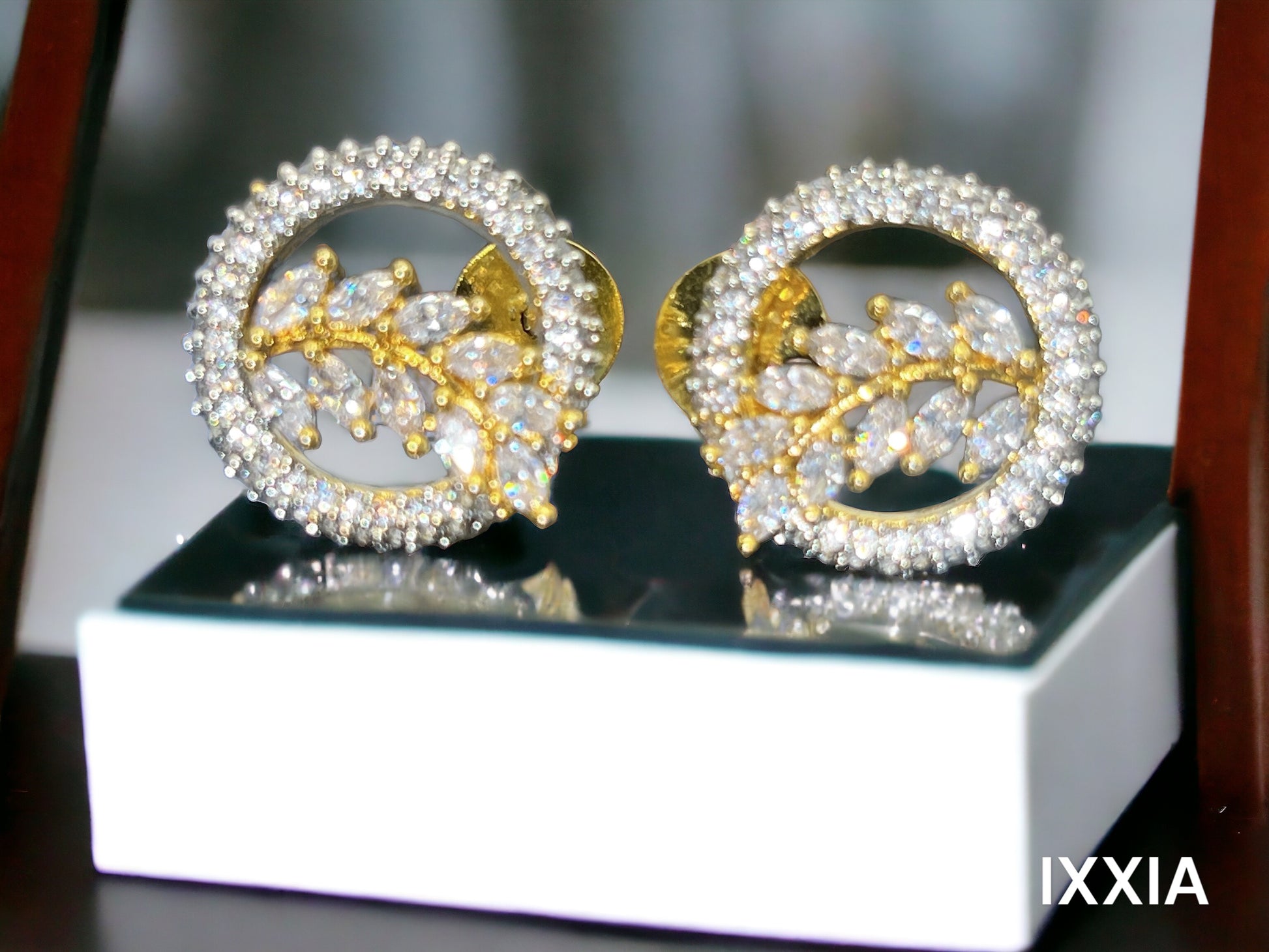laurel stud earrings by ixxia