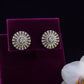 circle diamond earring