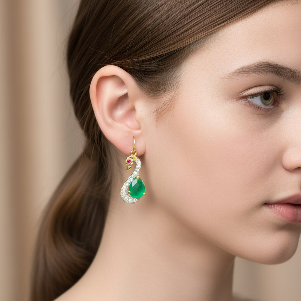 teenage girl wearing an earring